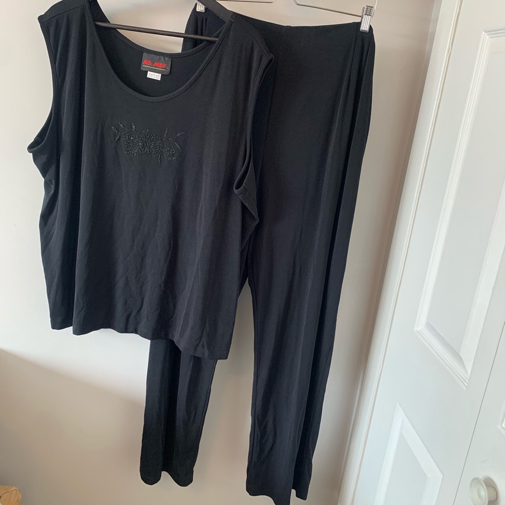 NWOT / Mr.Max / 2 Piece Coord Set  / Stretch / Embellished Tank + Pant
